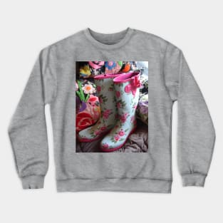 Floral Gum Boots Crewneck Sweatshirt